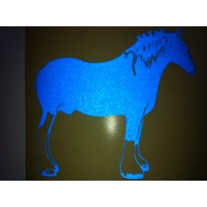 Reflective Vinyl Clydesdale Heavy Horse