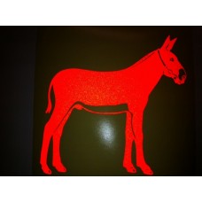 Reflective Vinyl Donkey Stud