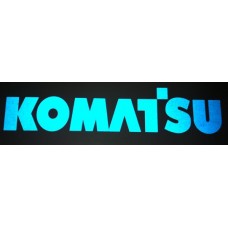 Reflective Vinyl Komatsu decal