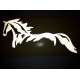 Reflective Vinyl Horse Decal Sticker