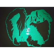 Reflective Vinyl Pekingese Dog