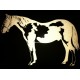 Reflective Pinto Horse