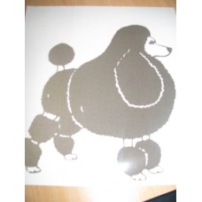 Reflective Vinyl Poodle