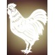 Reflective Vinyl Rooster