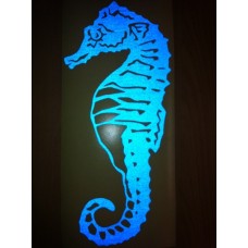 Reflective Vinyl Seahorse