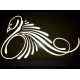 Reflective Vinyl Swan Pinstriping Symmetrical Pair