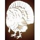 Reflective Vinyl Turkey