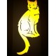 Reflective Vinyl Cat